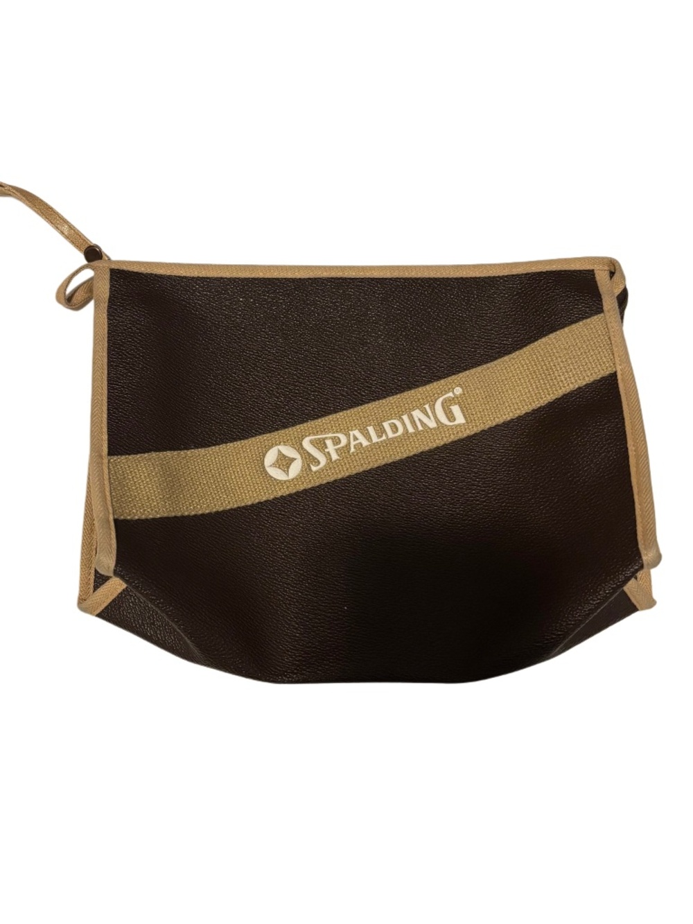 Spalding Pouch Accessory Bag in Brown Tan